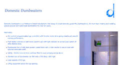 Desktop Screenshot of domesticdumbwaiters.com.au